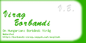 virag borbandi business card